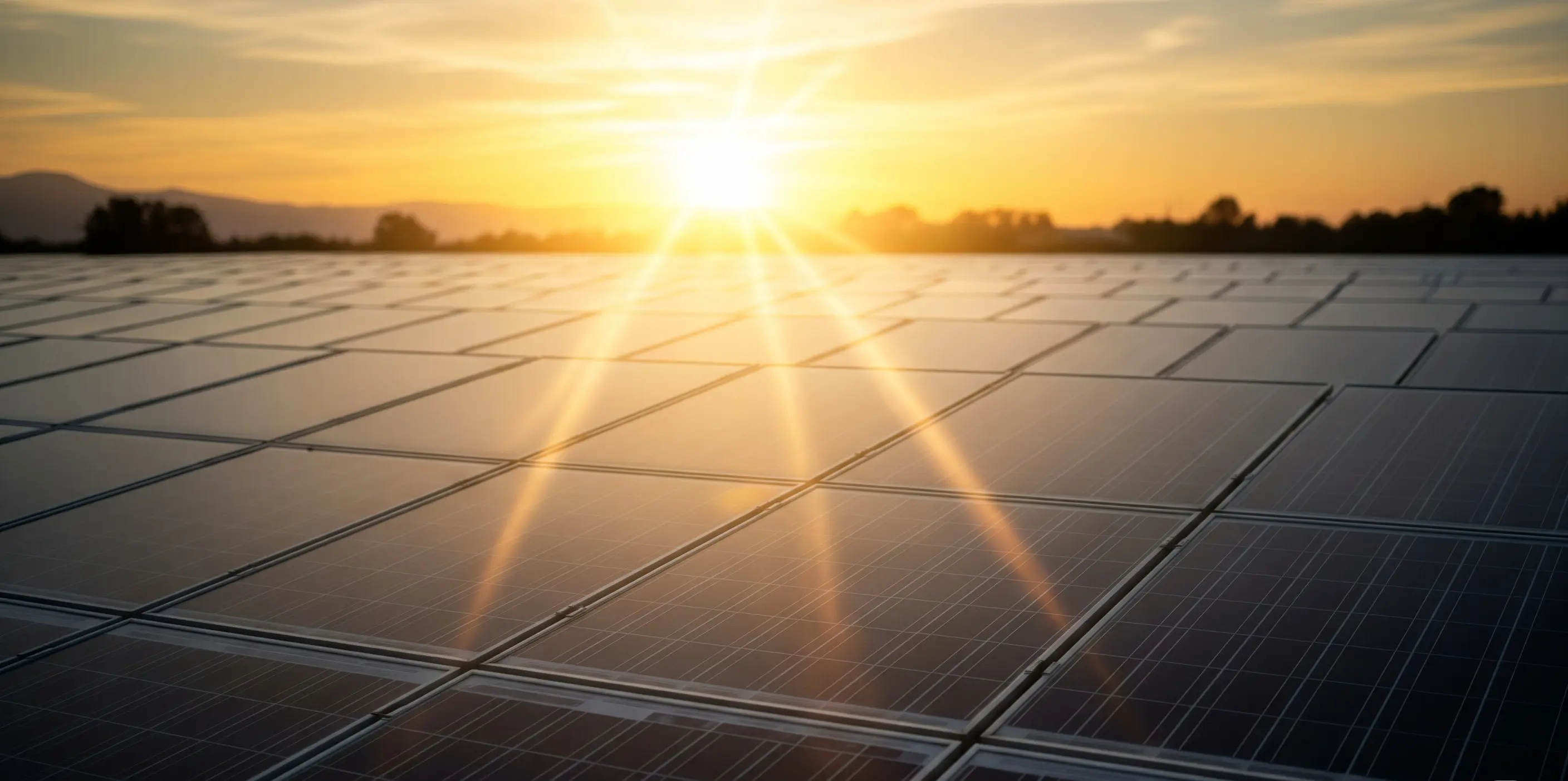 Solar panel farm